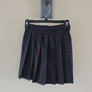 Uniqlo Kids Plaid Skort - Black and Blue
